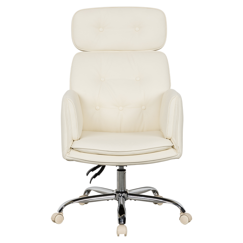 RXGAMER RX-9130 Cream-Tone Multi-Angle Reclining Silent-Glide Office Chair