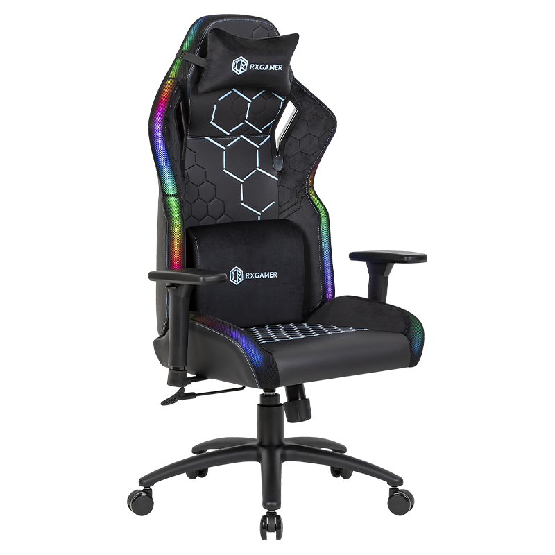 RXGAMER RX-2084 LED Colorful Light Strip Night Glow Ergonomic Gaming Chair