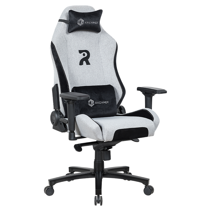 RXGAMER RX-2060-1 Gray 4D Armrest Adjustable Reclining Comfortable Gaming Chair