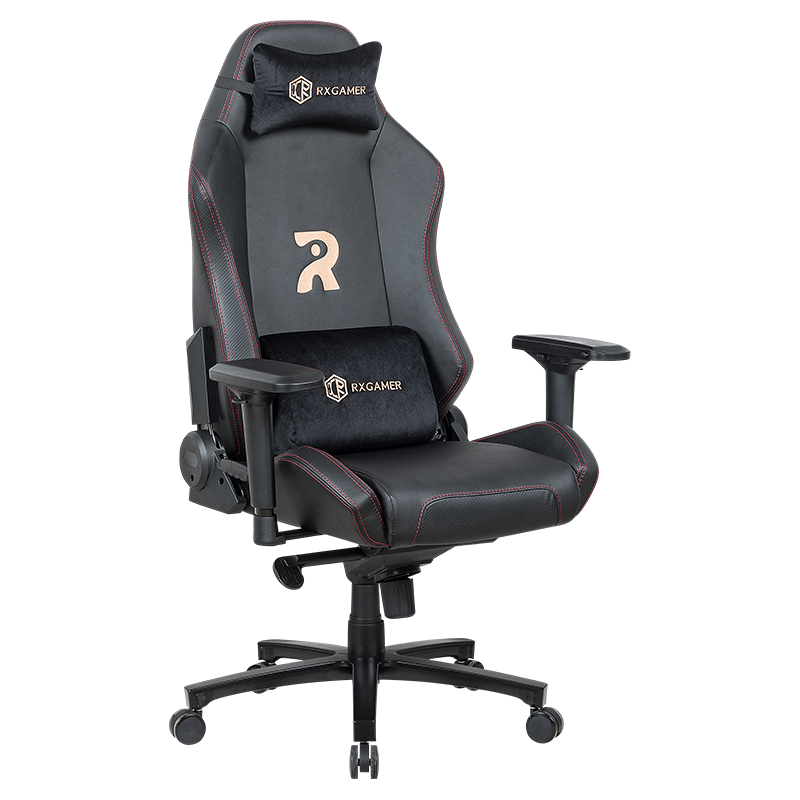 RXGAMER RX-2060 Black PU Hydrolysis-Resistant Blended Fabric Gaming Chair