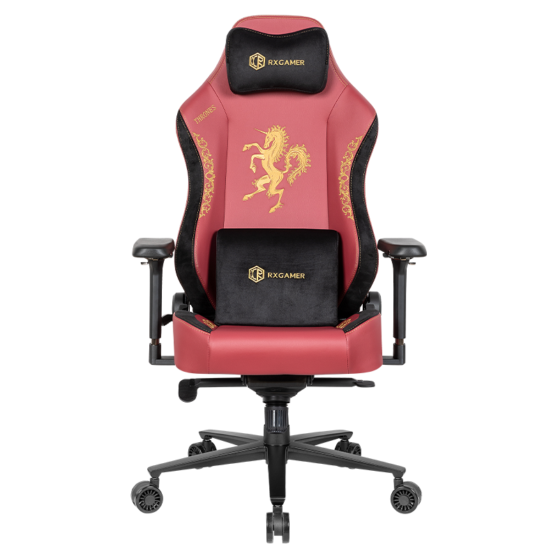 RXGAMER RX-2061 Burgundy PU Faux Leather 4D Armrest Unicorn Gaming Chair