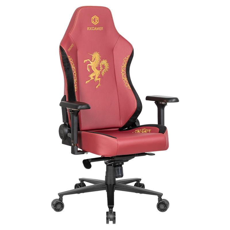 RXGAMER RX-2061 Burgundy PU Faux Leather 4D Armrest Unicorn Gaming Chair