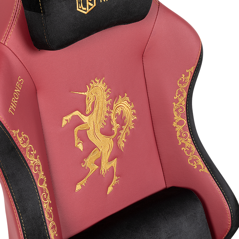 RXGAMER RX-2061 Burgundy PU Faux Leather 4D Armrest Unicorn Gaming Chair