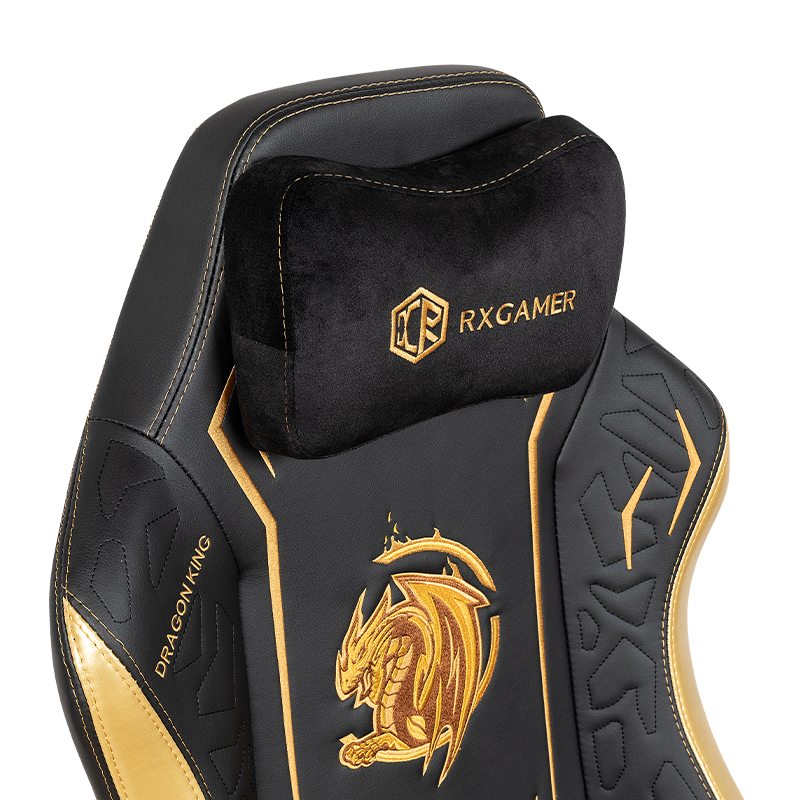 RXGAMER RX-2061 Dragon Embroidery Magnetic Headrest Reclining Gaming Chair
