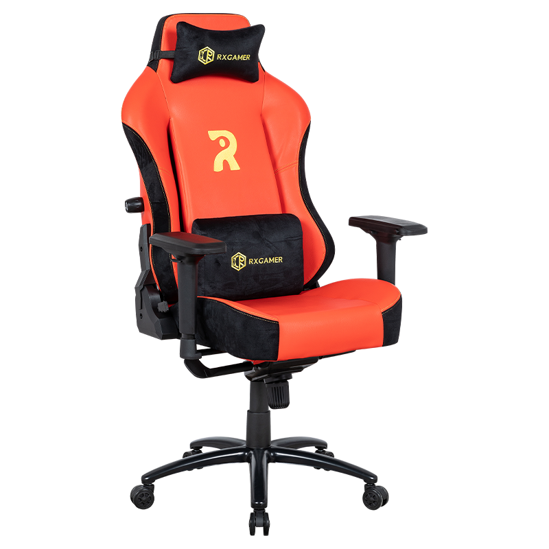 RXGAMER RX-2063 Red Glare 4D Armrest Lumbar Adjustment Gaming Chair