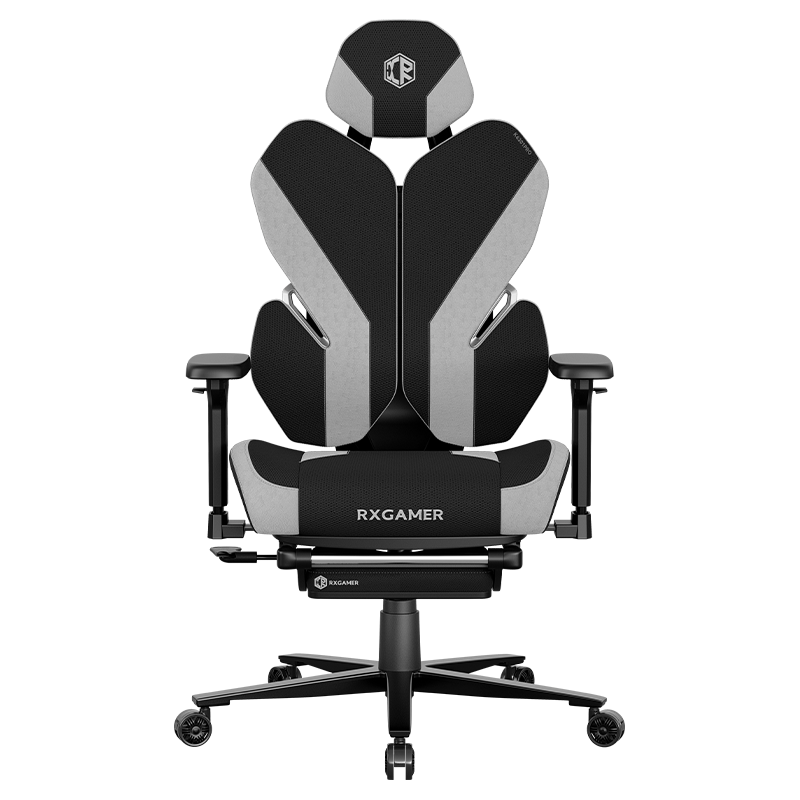 RXGAMER K6-6301PRO Comfortable Adjustable 3D Armrest with Footrest Gaming Chair