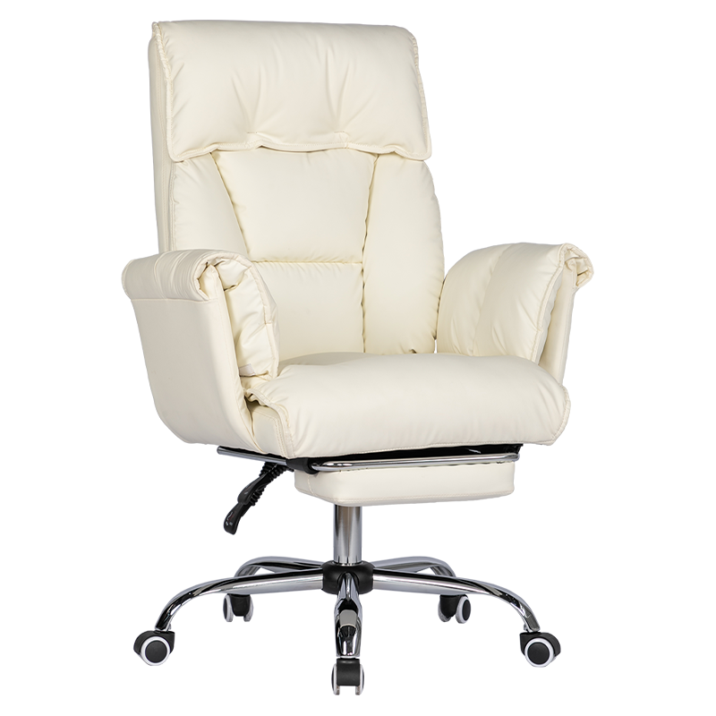 RXGAMER RX-9142 Adjustable Cat Paw Leather Reclining Office Chair with Footrest