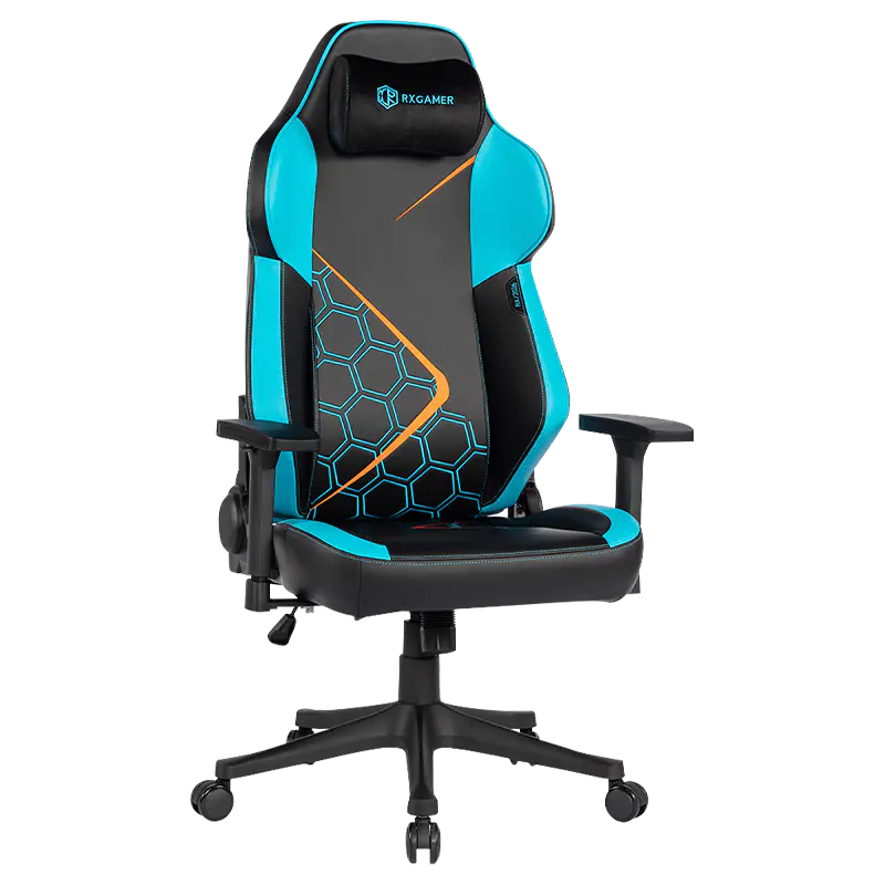 RXGAMER RX-2262 3D Adjustable Armrests Four-Stage Gas Lift Silent Gaming Chair